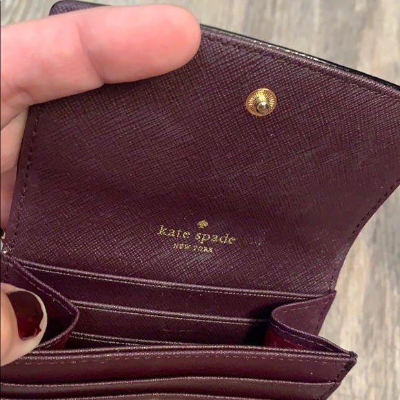 Maroon Kate Spade Wallet - Picture 3 of 4